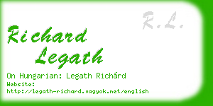 richard legath business card